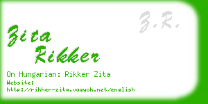 zita rikker business card